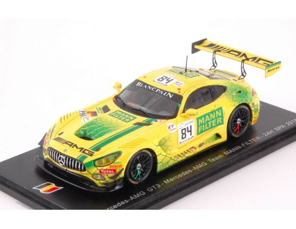 Spark Model SB210 MERCEDES GT3 N.84 24 H SPA 2018 R.VAN DER ZANDE-E.MORTARA-G.PAFFET 1:43 Modellino