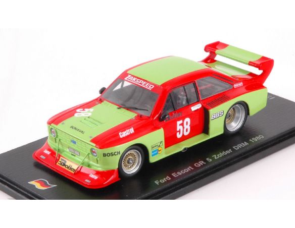 Spark Model SG375 FORD ESCORT TURBO N.58 DRM ZOLDER 1980 WOLFGANG BOLLER 1:43 Modellino