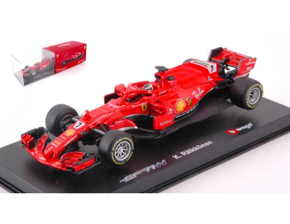 BBURAGO BU36808R FERRARI SF71H K.RAIKKONEN 2018 N.7 1:43 Modellino