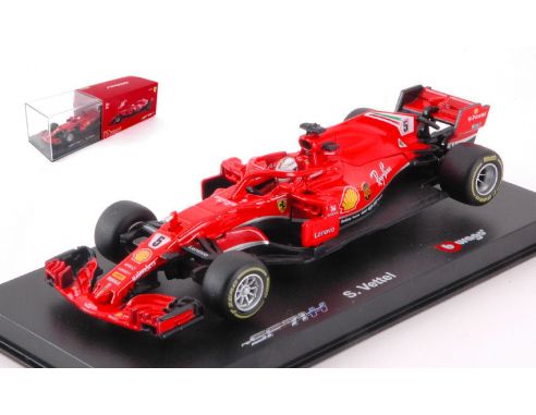BBURAGO BU36808V FERRARI SF71H S.VETTEL 2018 N.5 1:43 Modellino