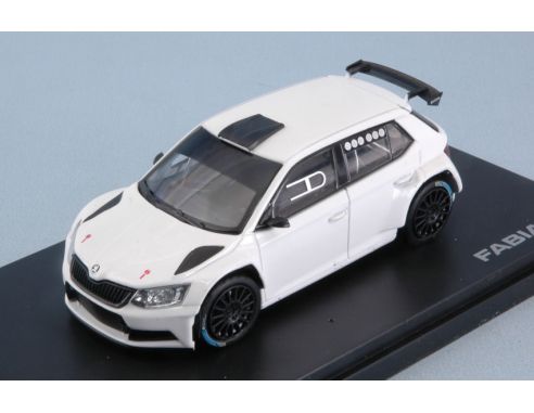 Abrex AB605E2 SKODA FABIA III R5 (2015) WHITE 1:43 Modellino