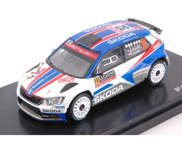 Abrex AB605TJ SKODA FABIA III R5 N.32 WINN.RALLY MONTE CARLO 2018 KOPECKY-DRESLER 1:43 Modellino