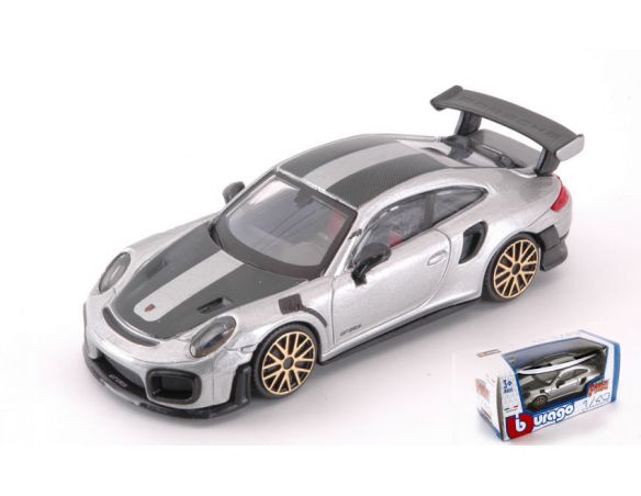 BBURAGO BU30388 PORSCHE 911 GT2 RS SILVER 1:43 Modellino