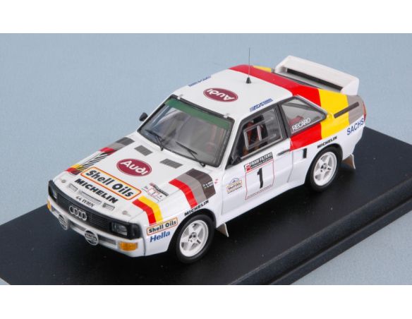 Trofeu TFRRUK06 AUDI SPORT QUATTRO N.1 1st WELSH RALLY 1986 MIKKOLA-HERTZ 1:43 Modellino