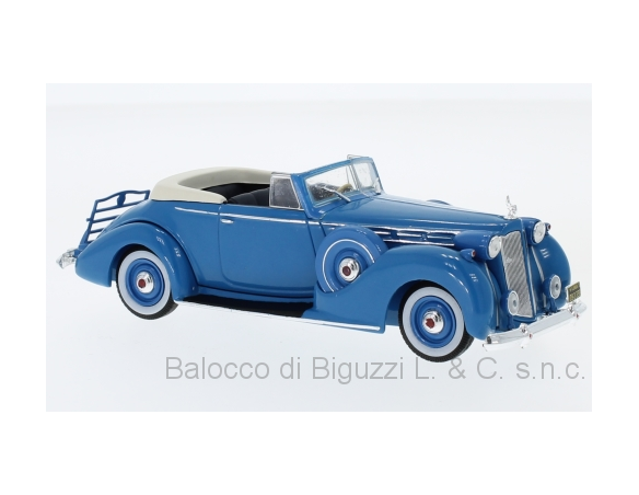 Ixo model MUS075 PACKARD VICTORIA CONVERTIBLE 1938 BLUE 1:43 Modellino
