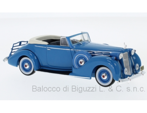 Ixo model MUS075 PACKARD VICTORIA CONVERTIBLE 1938 BLUE 1:43 Modellino