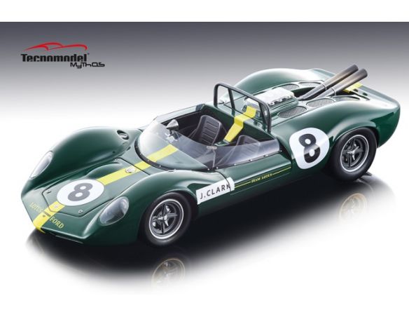 Tecnomodel TMD18125A LOTUS 40 N.8 ACCIDENT BRANDS HATCH 1965 JIM CLARK 1:18 Modellino
