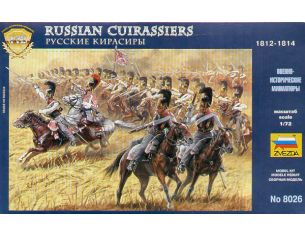 Zvezda Z8026 RUSSIAN CUIRASSIERS 1812 KIT 1:72 Modellino