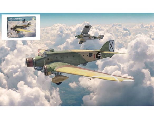 Italeri IT1388 SM 81 PIPISTRELLO KIT 1:72 Modellino