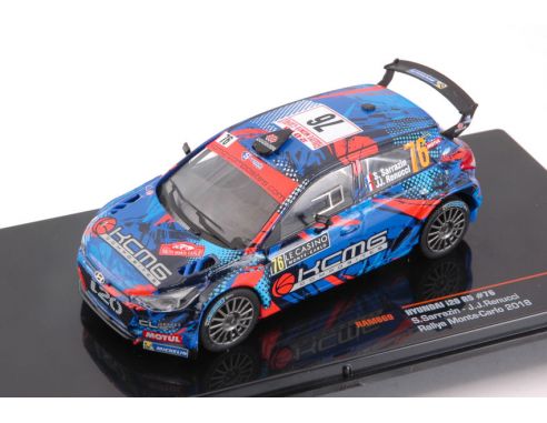 Ixo model RAM669 HYUNDAI i20 R5 N.76 RALLY MONTE CARLO 2018 SARRAZIN-RENUCCI 1:43 Modellino