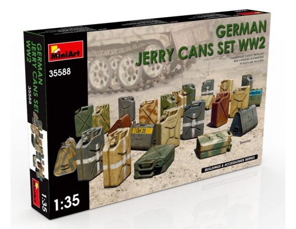 Miniart MIN35588 GERMAN JERRY CANS SET WWII KIT 1:35 Modellino