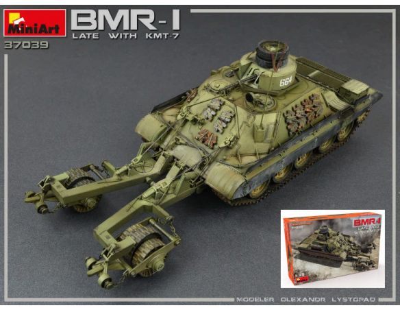 Miniart MIN37039 BMR-1 LATE MOD.WITH KMT-7 KIT 1:35 Modellino