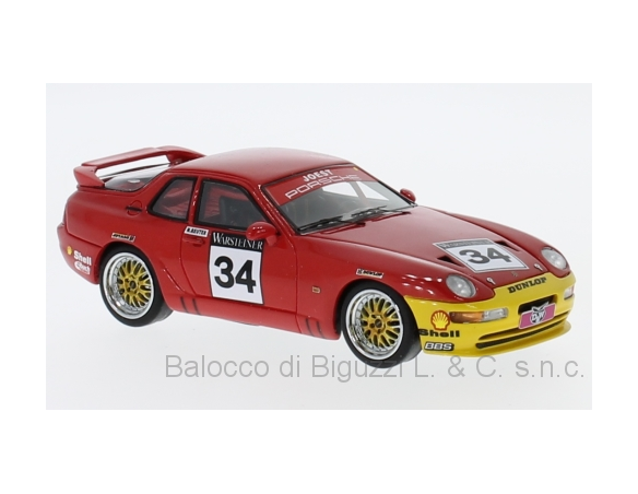 Neo Scale Models NEO43838 PORSCHE 968 TURBO RS N.34 ADAC GT CUP 1993 M.REUTER 1:43 Modellino