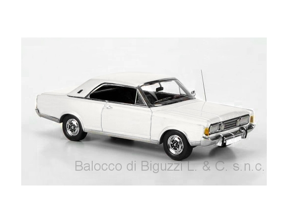 Neo Scale Models NEO49551 FORD TAUNUS P7B 20M 1971 WHITE 1:43 Modellino