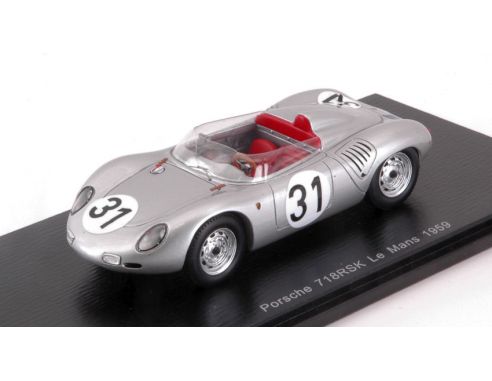Spark Model S4676 PORSCHE 718 RSK N.31 DNF LM 1959 J.BONNIER-W.VON TRIPS 1:43 Modellino