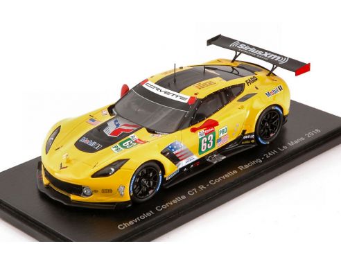 Spark Model S7030 CORVETTE C7 N.63 21th LM 2018 J.MAGNUSSEN-A.GARCIA-M.ROCKENFELLER 1:43 Modellino