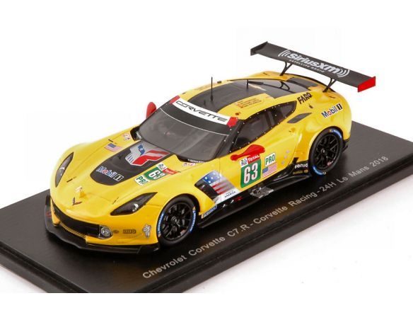 Spark Model S7030 CORVETTE C7 N.63 21th LM 2018 J.MAGNUSSEN-A.GARCIA-M.ROCKENFELLER 1:43 Modellino