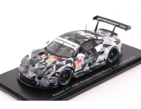 Spark Model S7042 PORSCHE 911 RSR N.88 DNF LM 2018 M.CAIROLI-K.AL QUBAISI-G.RODA 1:43 Modellino