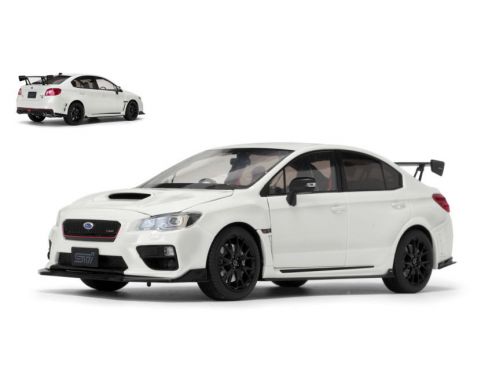 SunStar SS5554 SUBARU WRX STI (S207) NBR CHALLENGE PACKAGE METALLIC WHITE 1:18 Modellino