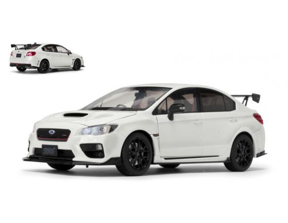 SunStar SS5554 SUBARU WRX STI (S207) NBR CHALLENGE PACKAGE METALLIC WHITE 1:18 Modellino