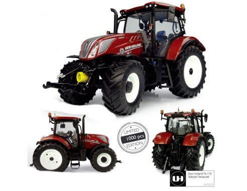 Universal Hobbies UH5375 TRATTORE NEW HOLLAND T6.175 TERRACOTTA EDITION 1:32 Modellino