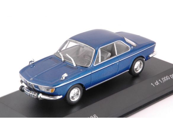 White Box WB120 BMW 2000 CS METALLIC BLUE 1:43 Modellino