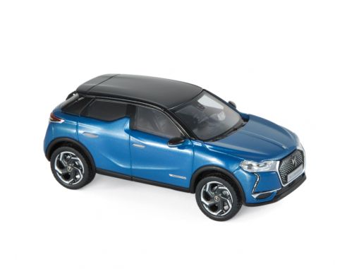 Norev NV170021 DS 3 CROSSBACK 2019 BLUE & BLACK ROOF 1:43 Modellino