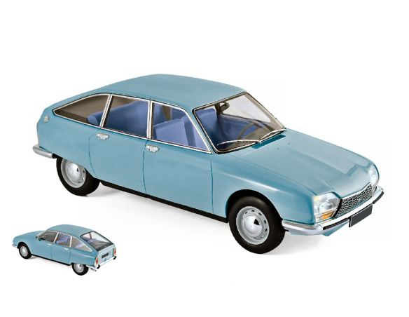 Norev NV181625 CITROEN GS CLUB 1972 CAMARGUE BLUE 1:18 Modellino