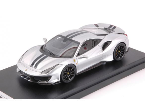 Looksmart LS488B FERRARI 488 PISTA GENEVE MOTORSHOW SILVER 2018 1:43 Modellino