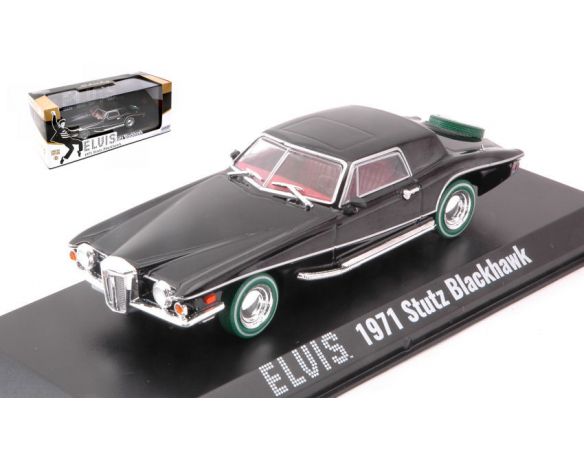 Greenlight GREEN86503B STUTZ BLACKHAWK 1971 ELVIS PRESLEY 1935-77 GREEN WHEELS 1:43 Modellino