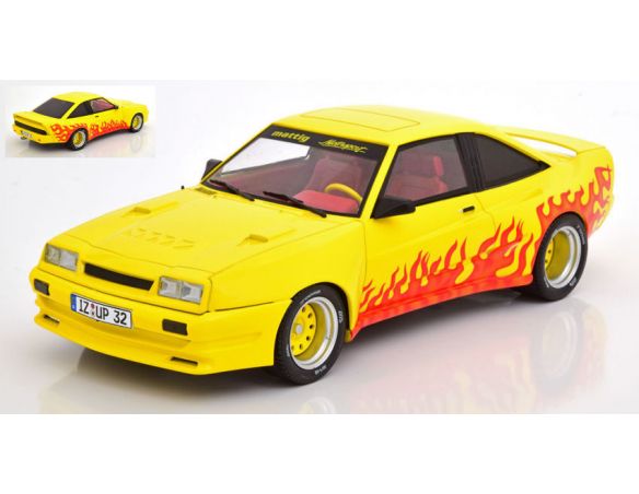 MODELCARGROUP MCG18115 OPEL MANTA B MATTING YELLOW DECORATED 1:18 Modellino