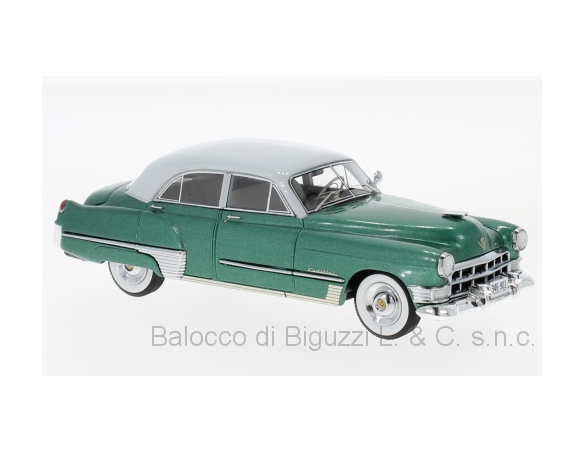 Neo Scale Models NEO46901 CADILLAC SERIES 62 TOURING SEDAN 1949 MET.GREEN/GREEN 1:43 Modellino