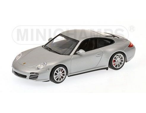 Minichamps PM400066421 PORSCHE 911 CARRERA 4S 2008 SILVER MET.1:43 Modellino