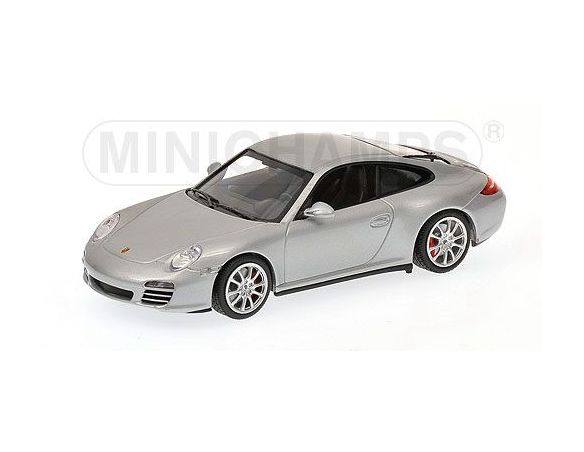 Minichamps PM400066421 PORSCHE 911 CARRERA 4S 2008 SILVER MET.1:43 Modellino
