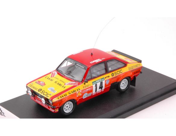 Trofeu TFRRAL75 FORD ESCORT MKII N.14 7th RALLY OF PORTUGAL 1985 C.BICA-J.SENA 1:43 Modellino
