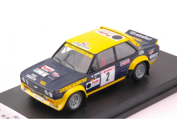 Trofeu TFRRIT01 FIAT 131 ABARTH N.2 4th S.MART.DI CASTROZZA 1977 ROHRL-GEISTDORFER 1:43 Modellino