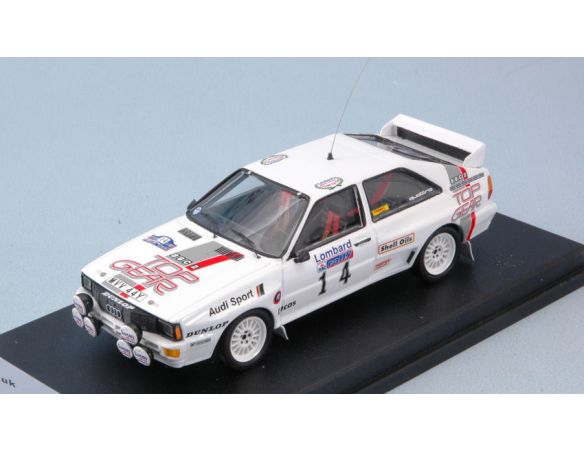 Trofeu TFRRUK08 AUDI QUATTRO N.14 RETIRED RAC RALLY 1984 N.HARRIS-M.WILSON 1:43 Modellino