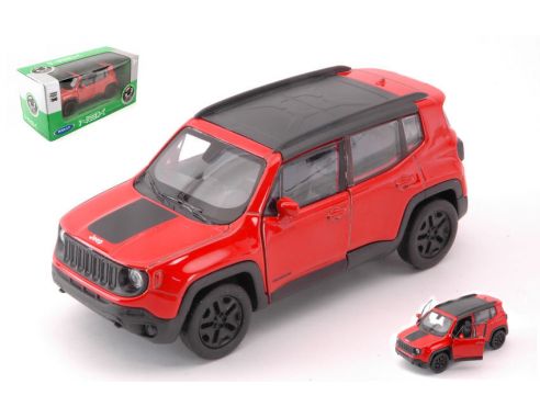 Welly WE39169J JEEP RENEGADE TRILHAWK POMPEI RED SCALA 1:34-39 cm 11 Modellino