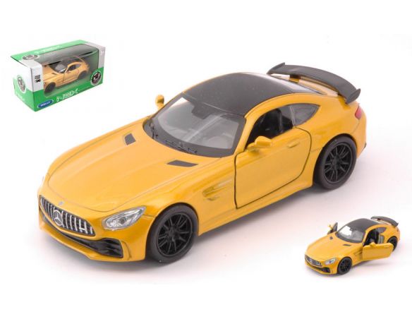 Welly WE39169M MERCEDES AMG GT-R METALLIC YELLOW SCALA 1:34-39 cm 11 Modellino