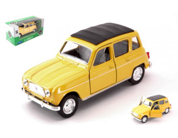 Welly WE39169RN RENAULT 4 YELLOW SCALA 1:34-39 cm 11 Modellino