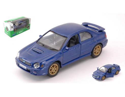 Welly WE39169S SUBARU IMPREZA WRX STi BLUE SCALA 1:34-39 cm 11 Modellino
