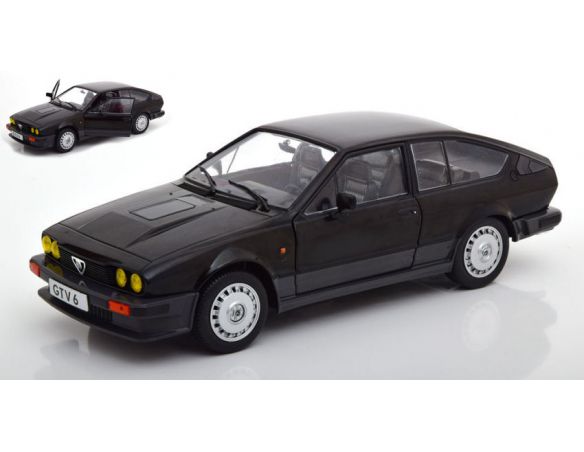 Solido SL1802302 ALFA ROMEO GTV6 1984 BLACK 1:18 Modellino