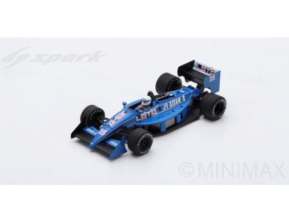 Spark Model S3967 LIGIER JS31 R.ARNOUX 1988 N.25 DNF MONACO GP 1:43 Modellino
