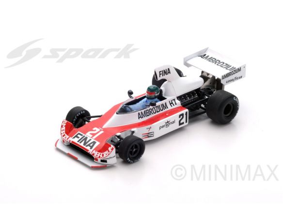 Spark Model S4038 WILLIAMS FW04 J.LAFFITE 1975 N.21 2nd GERMAN GP 1:43 Modellino