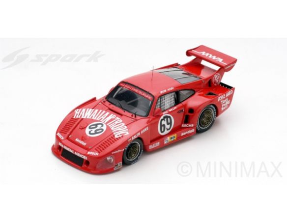 Spark Model S5522 PORSCHE 935 K3 N.69 DNF LM 1980 B.AKIN-P.MILLER-R.KENT-COOKE 1:43 Modellino