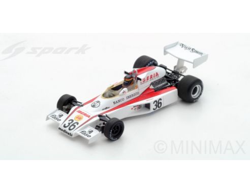 Spark Model S7148 MC LAREN M23 E.DE VILLOTA 1977 N.36 13th SPANISH GP 1:43 Modellino