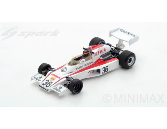 Spark Model S7148 MC LAREN M23 E.DE VILLOTA 1977 N.36 13th SPANISH GP 1:43 Modellino