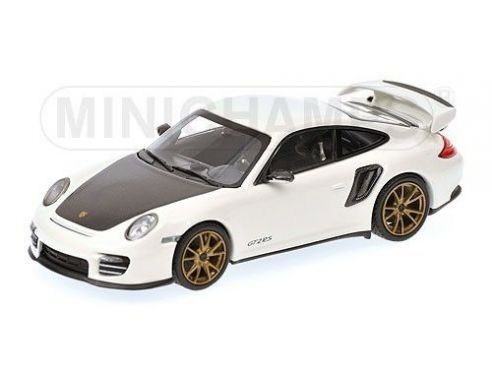 Minichamps PM400069406 PORSCHE 911 GT2 RS 2010 WHITE/BLACK 1:43 Modellino