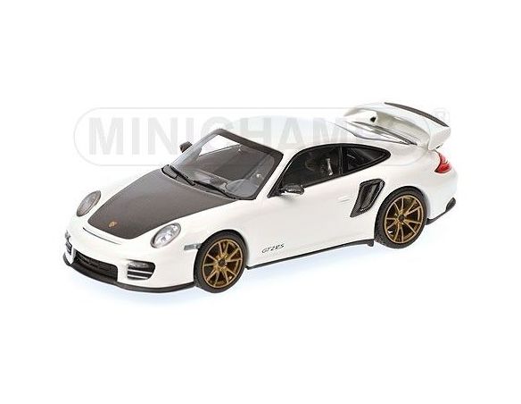 Minichamps PM400069406 PORSCHE 911 GT2 RS 2010 WHITE/BLACK 1:43 Modellino