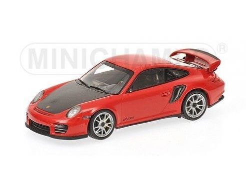 Minichamps PM400069408 PORSCHE 911 997 II GT2 RS 2010 RED/BLACK 1:43 Modellino